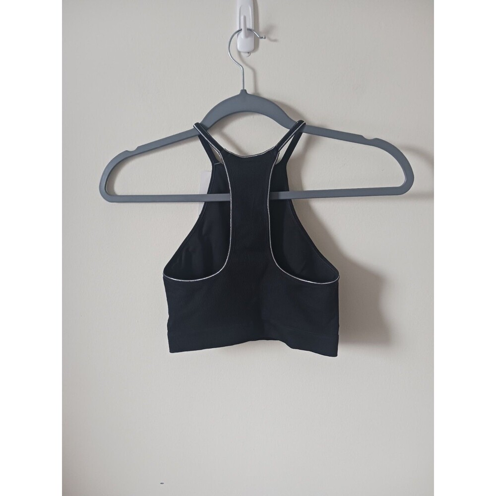 Punto Blanco Sports Bra S Black Wireless‎ Racerback Yoga Gym Comfort - Picture 2 of 6
